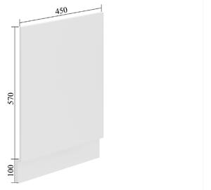 Panel na umývačku Belini Premium Full Version odkrytý 45 cm šedý antracit Glamour Wood s pracovnou doskou