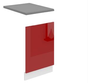 Panel na umývačku Belini Premium Full Version odkrytý 45 cm červený lesk s pracovnou doskou
