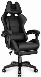 Hells Herná stolička Hell's Chair HC-1039 Black Fabric