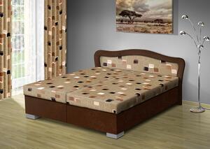 Čalúnená posteľ s úložným priestorom Sára170 čalúnenie: hnedá/MEGA 16 hnedá, Typ roštov: polohovacie