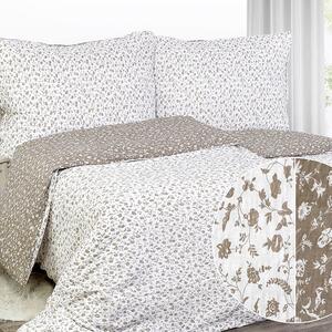 Goldea krepové posteľné obliečky - vzor 772 drobné kvietky 240 x 200 a 2ks 70 x 90 cm