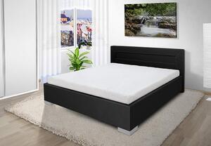 Luxusná posteľ Mia 120x200 cm Barva: eko čierná, úložný priestor: nie