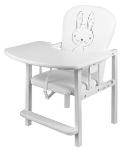 New Baby Borovicová stolička so stolíkom Králíček