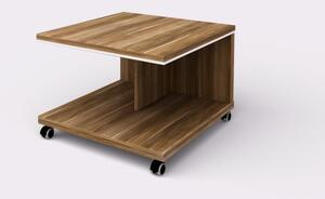 Konferenčný stolík Wels - mobilný, 700 x 700 x 500 mm, merano