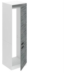 Vysoká kuchynská skrinka Belini Premium Full Version pre vstavanú chladničku 60 cm šedý antracit Glamour Wood