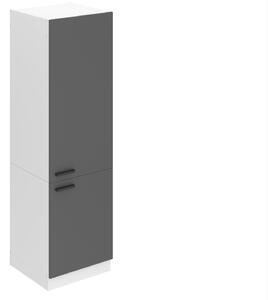 Vysoká kuchynská skrinka Belini Premium Full Version pre vstavanú chladničku 60 cm šedý mat