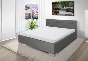 Luxusná posteľ Mia 160x200 cm Barva: eko sivá, úložný priestor: nie