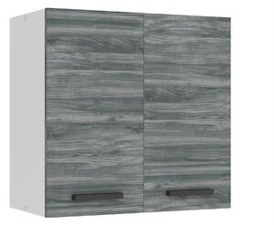 Kuchynská skrinka Belini Premium Full Version horná 60 cm šedý antracit Glamour Wood