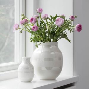 Biela kameninová váza Kähler Design Omaggio, výška 20 cm
