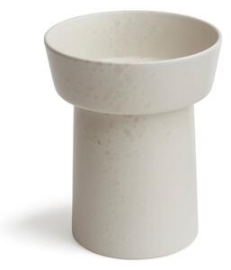 Biela kameninová váza Kähler Design Ombria, výška 20 cm
