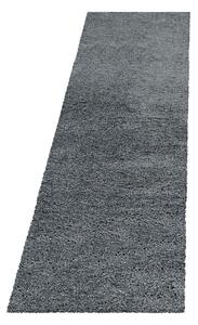 Sivý behúň 80x250 cm Fluffy – Ayyildiz Carpets