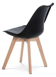 Jedálenská stolička SABRINA čierna/buk