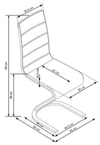 Jedálenská stolička SCK-194 čierna/biela