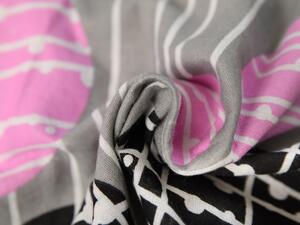 Flanelové obliečky MERIDA sivé + obliečka na vankúšik 40x50 cm zadarmo