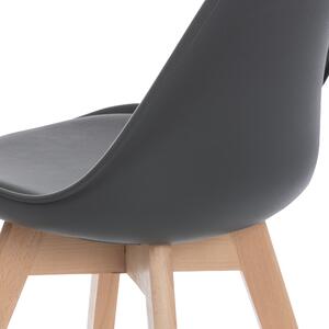Jedálenská stolička SABRINA sivá/buk