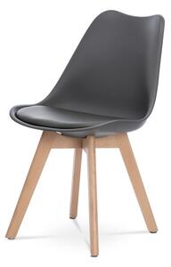 Jedálenská stolička SABRINA sivá/buk