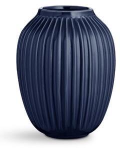 Tmavomodrá kameninová váza Kähler Design Hammershoi, výška 25 cm