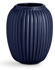 Tmavomodrá kameninová váza Kähler Design Hammershoi, výška 20 cm