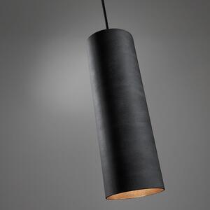 Čierne závesné svietidlo Kave Home Maude, výška 31 cm
