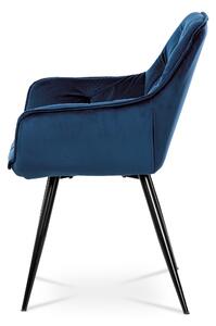 Jedálenská stolička ELIZABETH modrá/čierna