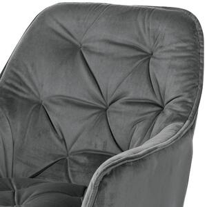 Jedálenská stolička ELIZABETH sivá/čierna