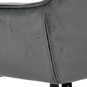 Jedálenská stolička ELIZABETH sivá/čierna