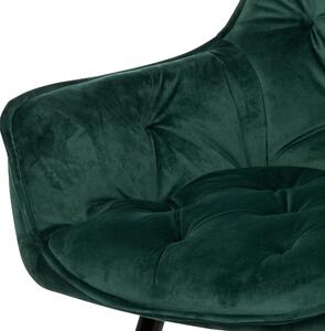 Jedálenská stolička ELIZABETH zelená/čierna