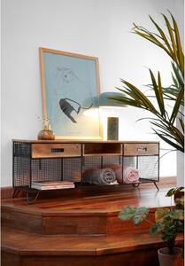 Televízny stolík z mangového dreva Kave Home Interni, 120,5 × 46 cm