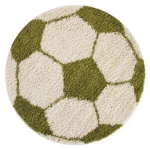 Zeleno-krémový detský koberec ø 100 cm Fun – Ayyildiz Carpets