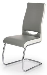 Jedálenská stolička SCK-259 sivá/biela