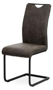 Jedálenská stolička ELSA tmavosivá/čierna