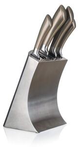 Banquet Sada nožov Metallic Platinum, 5 ks a nerezový stojan