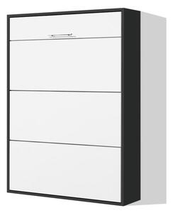 Sklápacia posteľ VS 1054 P - 200x140 cm A štandardná nosnosť, farba lamina: antracit/biele dvere