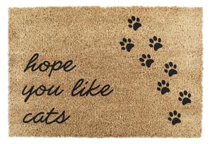 Rohožka z kokosového vlákna 40x60 cm Hope You Like Cats – Artsy Doormats
