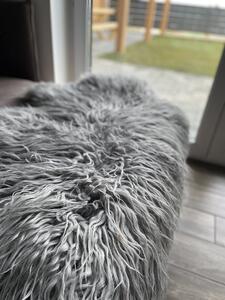 Luxusná ovčia kožušina švédska ovca sivá