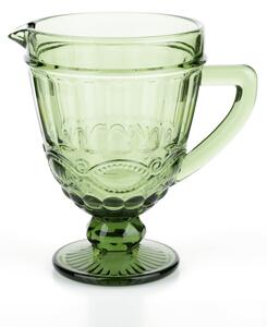 KONDELA Vintage džbán na vodu/na víno, 1150ml, zelená, SAVOY