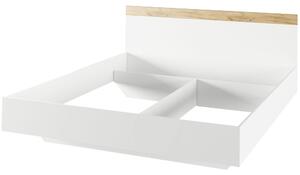 KONDELA Spálňový komplet (posteľ 160x200 cm), biela/dub artisan, GABRIELA NEW