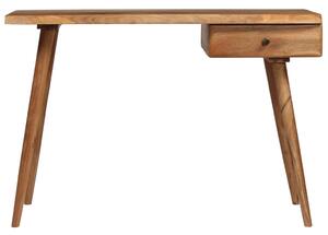 Písací stôl, masívne akáciové drevo 110x50x76 cm