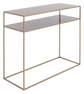 Konzolový kovový stôl v zlatej farbe CustomForm Tensio, 100 x 35 cm