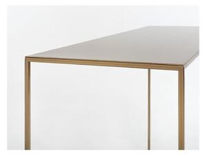 Konzolový kovový stôl v zlatej farbe CustomForm Tensio, 100 x 35 cm
