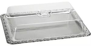 Servírovacia tácka s poklopom APS 42x31 cm, ozdobný okraj