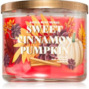 Bath & Body Works Sweet Cinnamon Pumpkin vonná sviečka 411 g