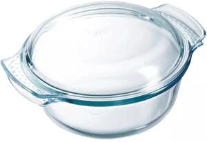 Hrniec s pokrievkou tvrdené sklo Pyrex 16 cm