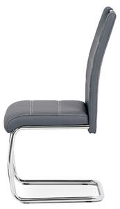 Jedálenská stolička GROTO sivá/strieborná
