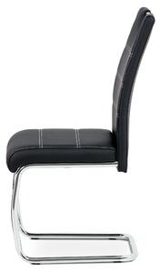 Jedálenská stolička GROTO čierna/strieborná