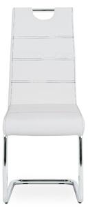 Jedálenská stolička GROTO biela/strieborná