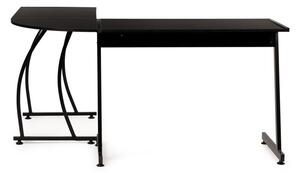 Moderný rohový stôl LOFT čierny Čierna