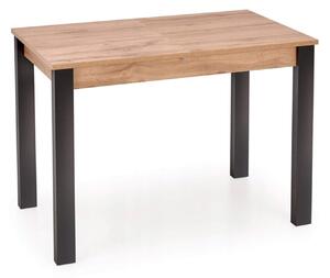 Rozkladací jedálenský stôl GINO 100-135 x 60 - dub wotan/čierna