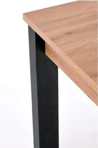Rozkladací jedálenský stôl GINO 100-135 x 60 - dub wotan/čierna