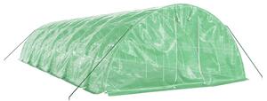 Fóliovník s oceľovým rámom zelený 60 m² 12x5x2,3 m